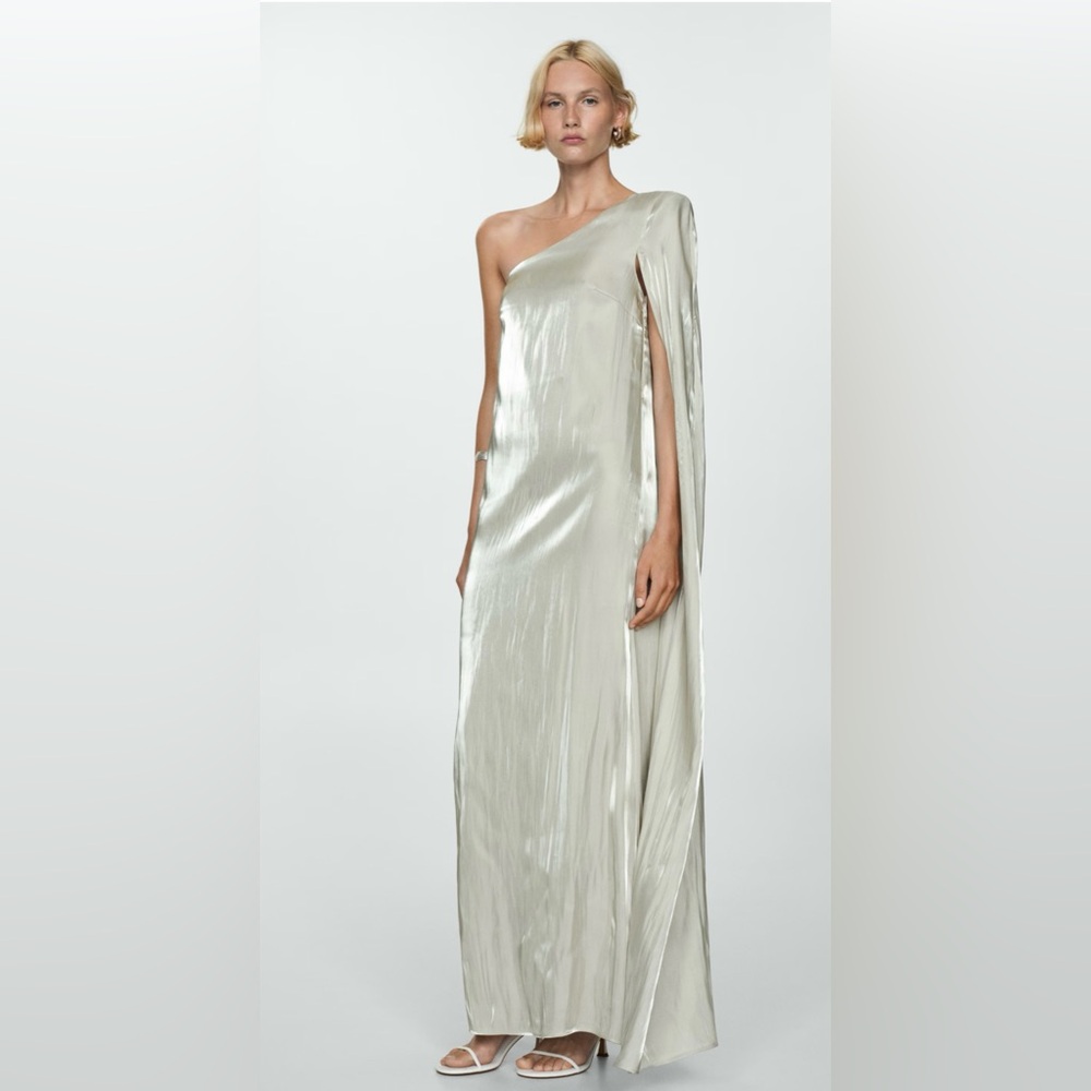 NWT. Asymmetrical gown. Mango